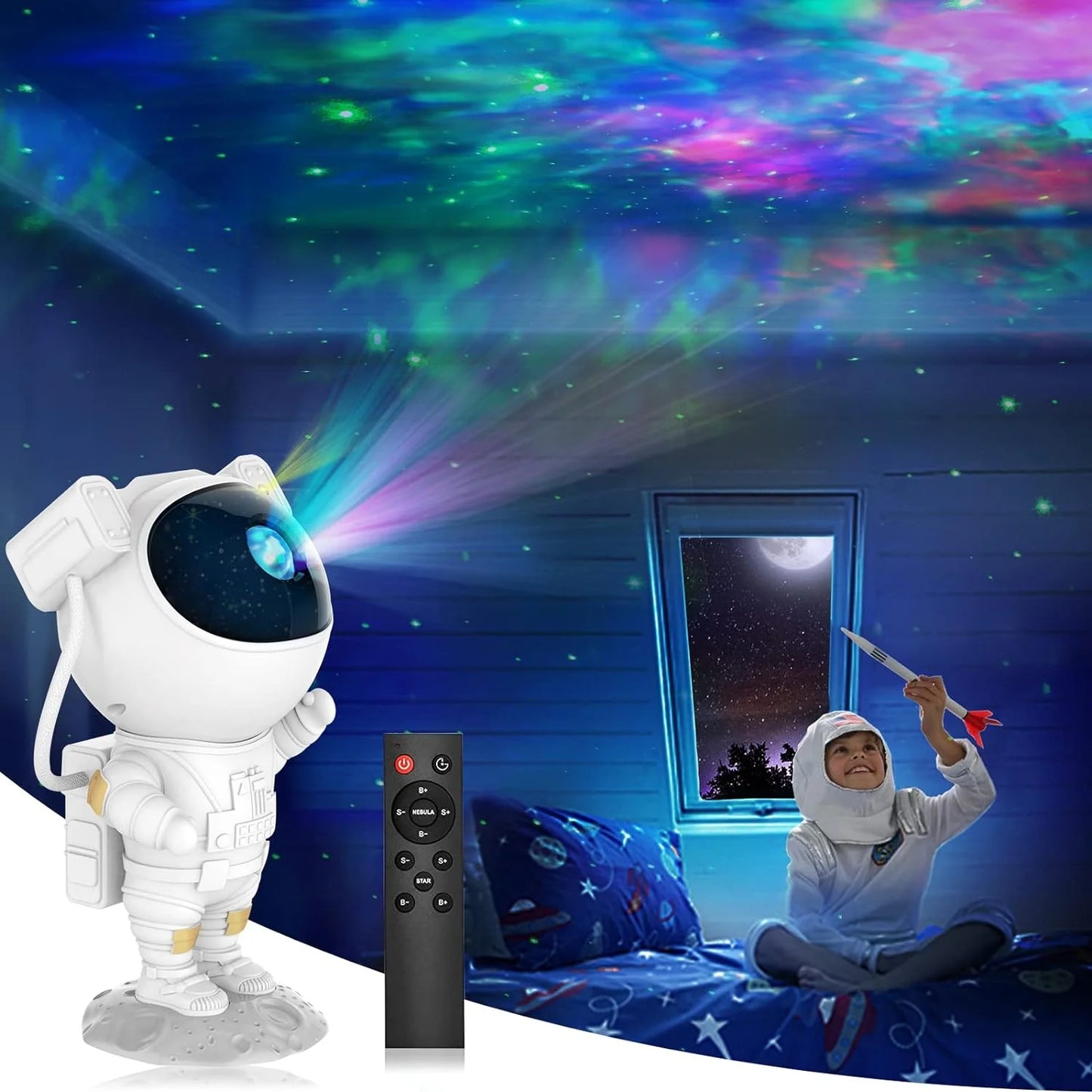 Astronaut projektor noćnog neba