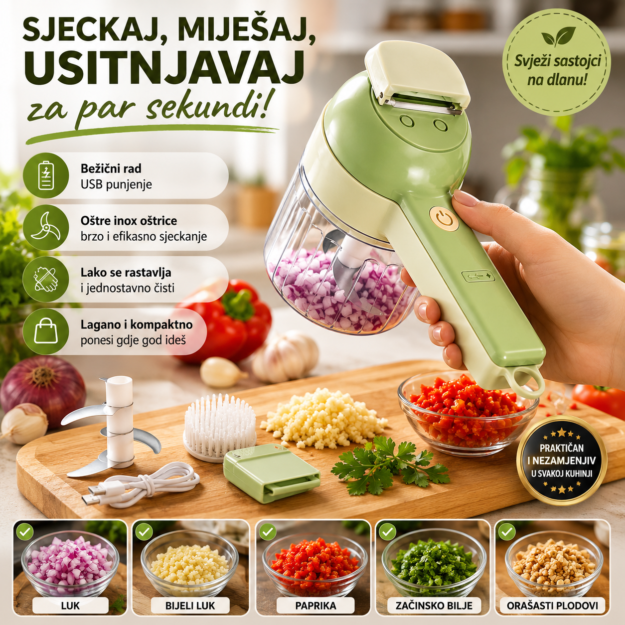 TurboChop – Bežični Kuhinjski Sjecko