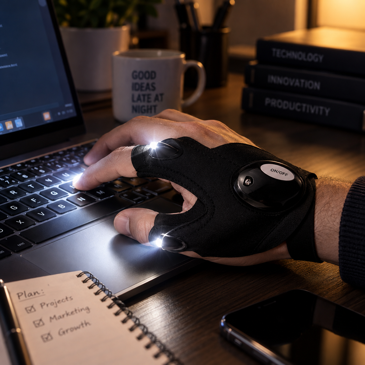 LightGrip™ – LED rukavice za majstore 1+1 GRATIS