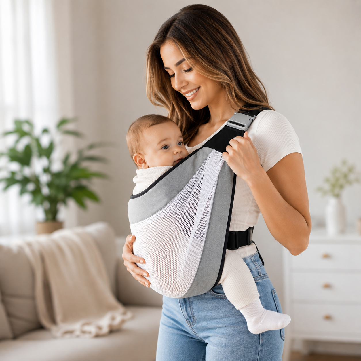 Ergonomska nosiljka za bebe 2u1 – Baby Sling