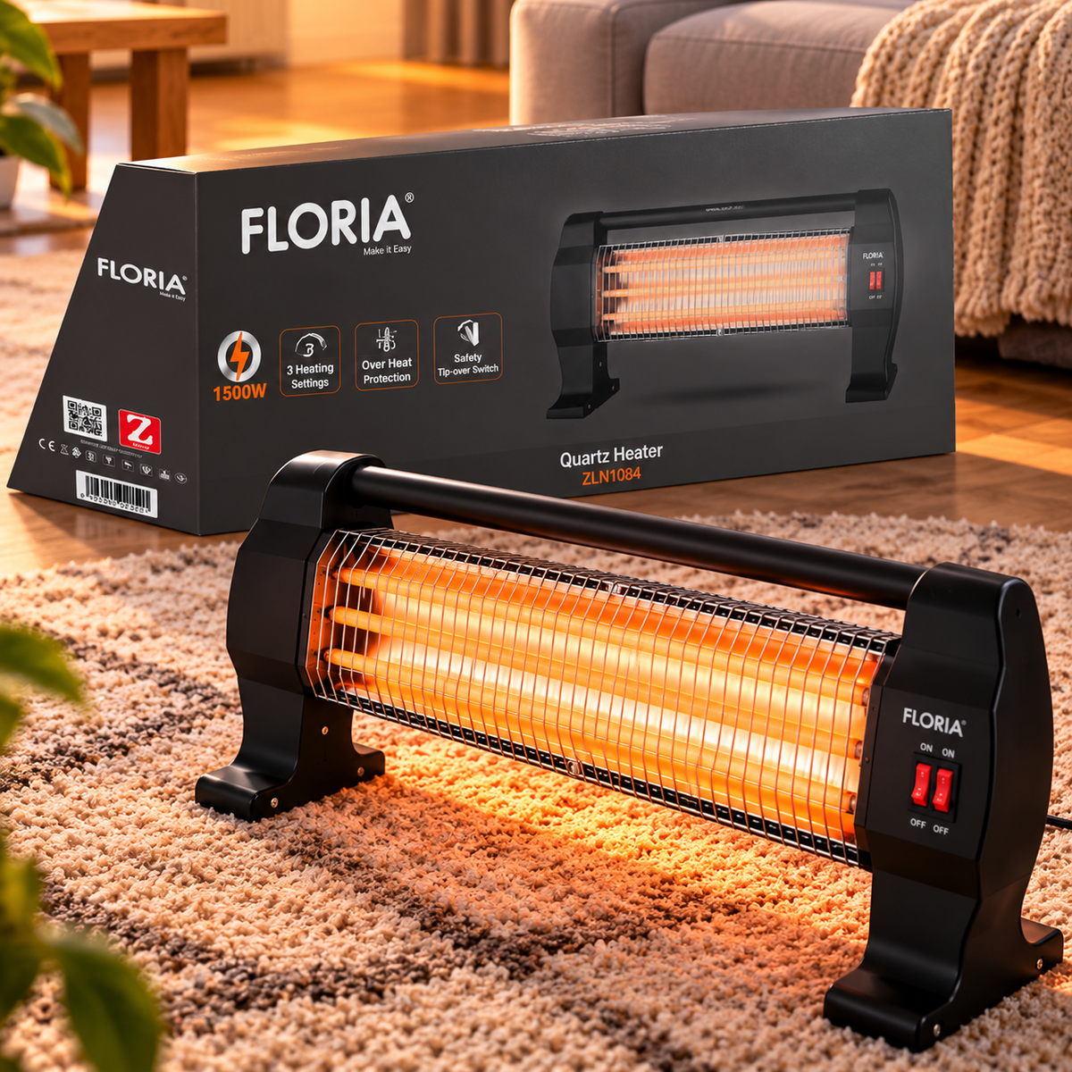 Grijalica sa halogenim grijačem – 1200 W