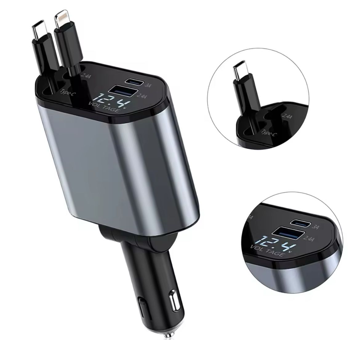 Brzi Auto Punjač 120W – Puni do 4 Uređaja
