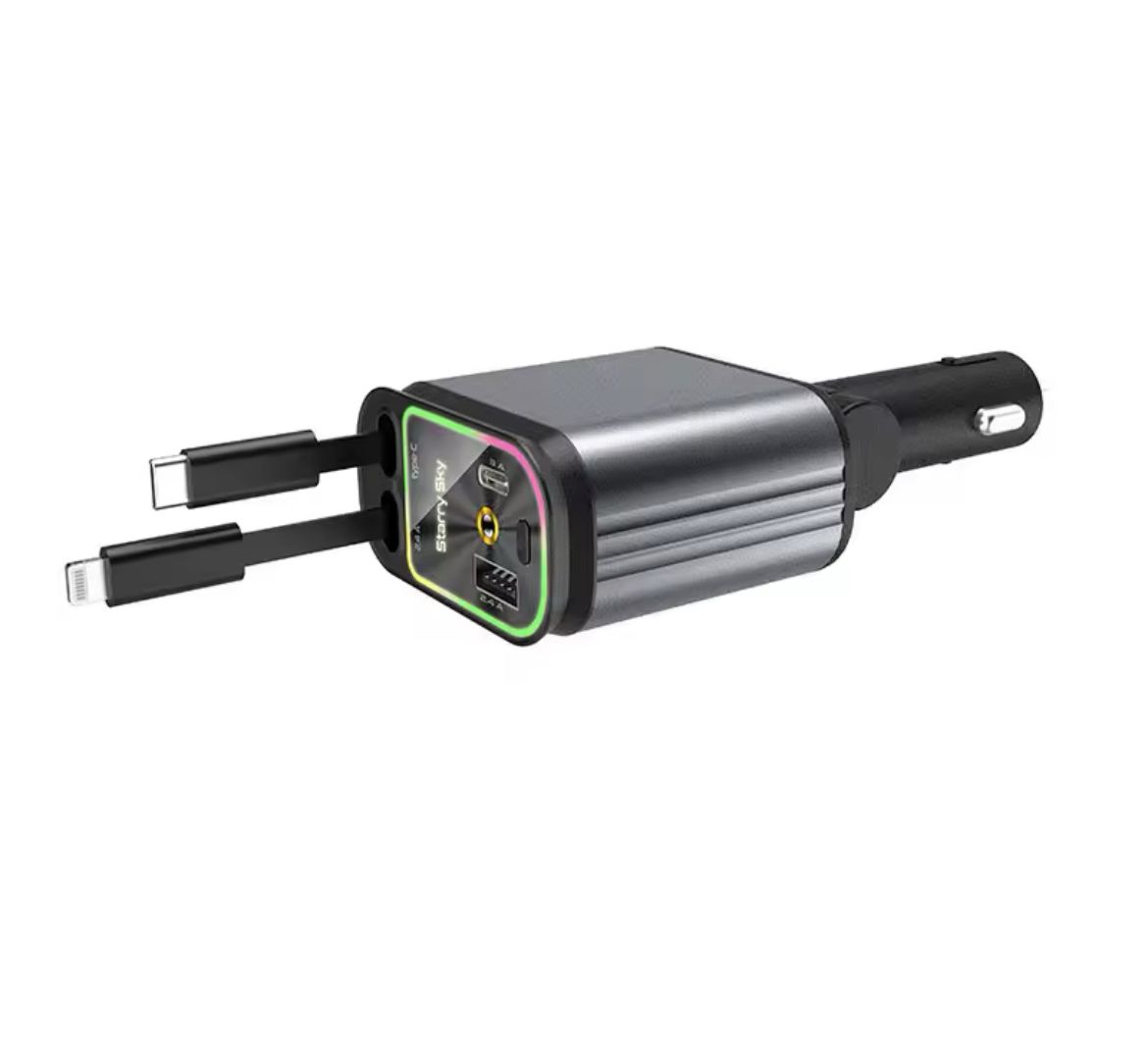 Brzi Auto Punjač 120W – Puni do 4 Uređaja
