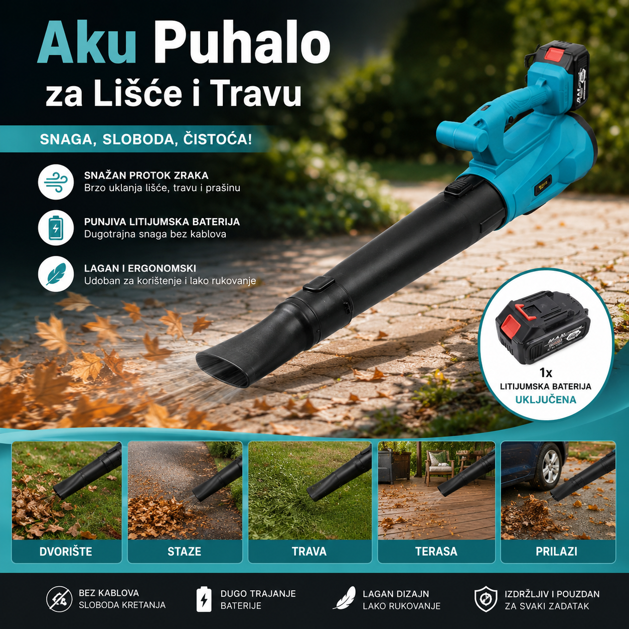 Aku Puhalo za Travu i Lišće