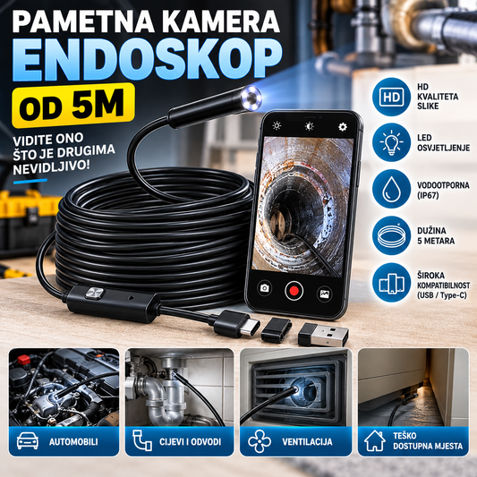 Pametna Kamera - Endoskop od 5m