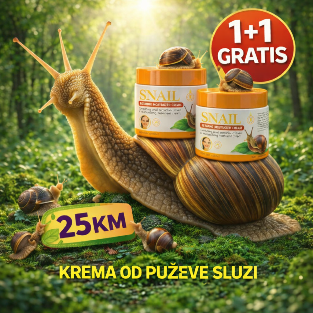 Krema za lice od puževe sluzi 1+1 GRATIS