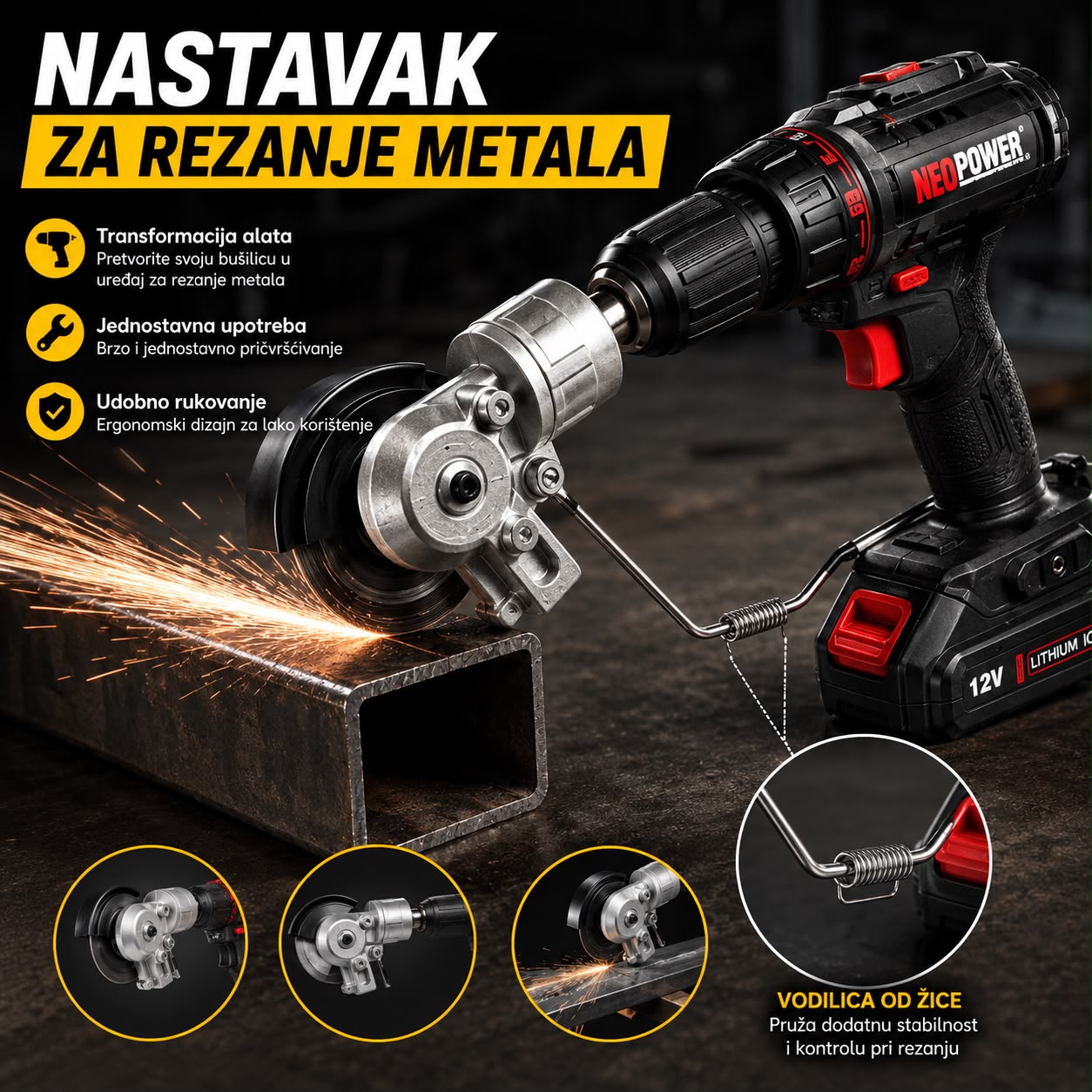 Nastavak za Rezanje Metala