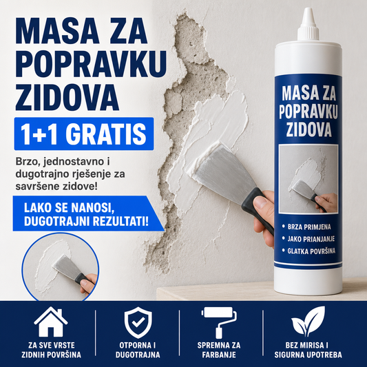 Masa za popravku zidova 1+1 GRATIS